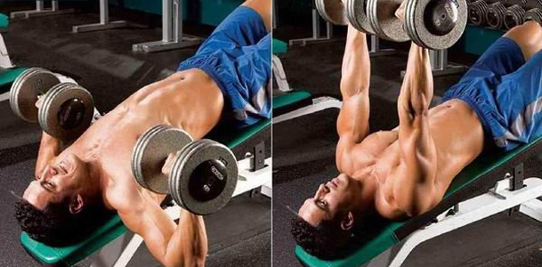 啞鈴臥推：平板啞鈴臥推、上斜啞鈴推舉、下斜啞鈴臥推圖解教程