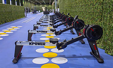 有氧區(qū)健身房地膠