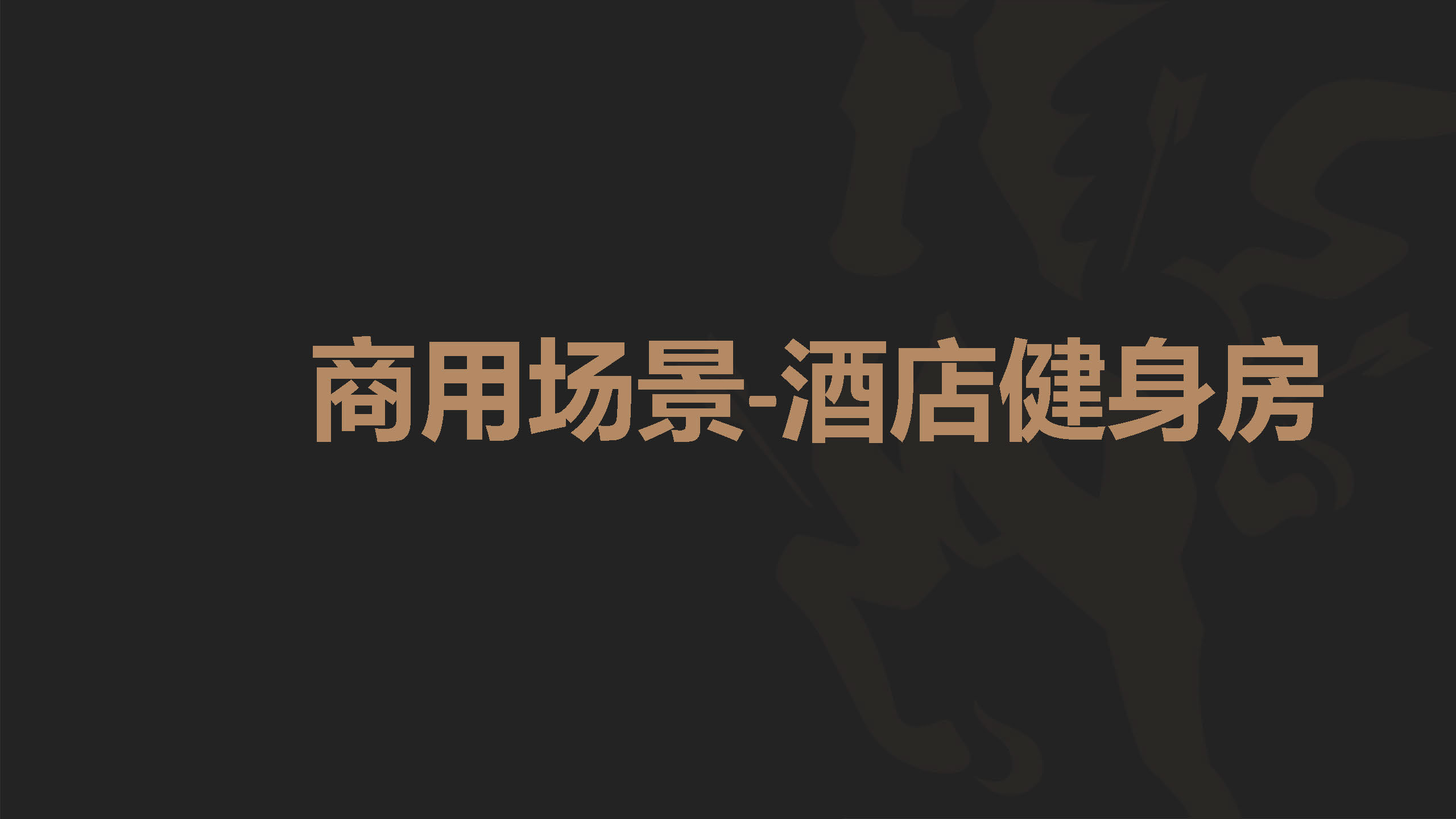 小型/家庭健身房-商用（酒店）